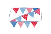 Legetøj - Goki Cotton Bunting Blue/Red - 60768