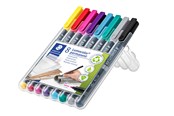 Skrive- og Tegneværktøjer - Staedtler Lumocolor Perm M 1,0mm 8 ass/boks - 317 WP8-2