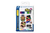 Skrive- og Tegneværktøjer - Staedtler Lumocolor Perm M 1,0 mm 10 ass/boks - 317 C10
