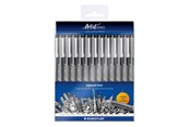 Skrive- og Tegneværktøjer - Staedtler STAEDTLER Pigment Liner Sort 12 Stk. - 308-9 TB12