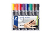 Skrive- og Tegneværktøjer - Staedtler Lumocolor Marker Perm 2-5mm 8ass/boks - 350 WP8
