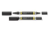 Skrive- og Tegneværktøjer - Staedtler Lumocolor Duo Marker Perm F M Sort - 348-9 GP