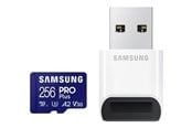 Hukommelseskort - Samsung PRO Plus SD + USB Card Reader - 180MB/s - 256GB - MB-MD256SB/WW