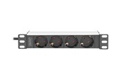 Strømkabel (ekstern) - DIGITUS 4-Port - 1U - Aluminum PDU - DN-95418