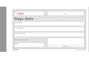 Blokke, Formularer & Notesbøger - Mayland Dags Dato lille 2 x 50 sider m. kopi - 92220040