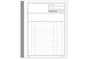 Blokke, Formularer & Notesbøger - Mayland Regningsblok 2 x 50 sider m. kopi - 92220210