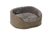Hunde - Dogman Seng m høj kant Sherpa Brun L - 805086