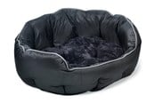 Hunde - Dogman Bed Buddy Oval Black XL 90x70x26cm - 805762