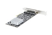 Netværksadapter (netkort, printserver mv.) - StarTech.com 4-Port 2.5Gbps NBASE-T PCIe Network Card Intel I225-V Chip Quad Port Computer Network Card Multi-Gigabit NIC PCI Express Server LAN Card - PR42GI-NETWORK-CARD