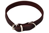 Hunde - Dogman Halsbånd læder 30mmx65cm brun - 122865