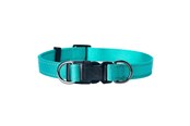 Hunde - Dogman Nylon Hundehalsbånd Iris Turkis XL 25mmx38-66cm - 123015