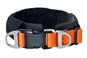 Hunde - Dogman Emmi Polstret Halsbånd Justerbar Orange XS (32mm x 34-55cm) - 127006