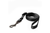 Hunde - Dogman Iris Justerbar Nylon Hundeline Sort Lille 10mm 120-200cm - 223000