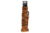 Hunde - Dogman Iris flettet sporline med karabinhage Orange 6,5mm 15m - 224006