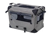 Hunde - Dogman Milou Canvas Crate Grey Large 70x52x52cm - 375612