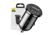 Mobil - Adaptere & Opladere - Baseus Grain Pro Car Charger 2x USB 4.8A (black) - CCALLP-01