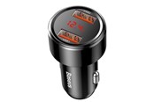 Mobil - Adaptere & Opladere - Baseus Magic Car Charger 2x USB QC 3.0 45W (Black) - CCMLC20A-01