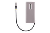 USB hub - StarTech.com 4x USB-C Ports USB 3.1 10Gbps Portable USB C Hub with 100W Power Delivery Pass-Through Portable USB Type C Hub USB hub - 4 ports - Grå - HB31CM4CPD3