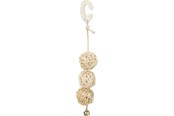 Fuglelegetøj - Trixie 3 Rattan balls with bell 24 cm - TX51693