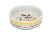 Kanin & gnaver - Trixie Ceramic Bowl 80 ml/ø 8 cm multi-coloured - TX60801