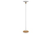 Skrivebordstilbehør - Unilux Baly Bamboo LED Uplight, hvid/bambus - 400153731