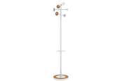 Boligindretning - Unilux Bora Bamboo stumtjener, hvid/bambus - 400153729
