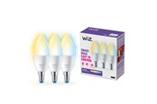 Smart Home - WiZ Tunable C37 E14 Smart Kertepære 3-pak - Dæmpbart varmt til koldt hvidt LED-lys - 929002448733