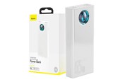 Powerbank - Baseus Amblight Digital Display Quick Charge - 30000mAh - 65W - 4xUSB USB-C Powerbank - Hvid - 30000 mAh - PPLG000102