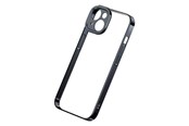 Mobil - Covers & Cases - Baseus Glitter Transparent Case and Tempered Glass set for iPhone 14 Plus (black) - ARMC021001