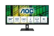 Skærm - 34" AOC U34E2M - 3440x1440 (UWQHD) - 100Hz - VA - U34E2M