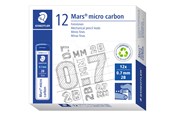 Skrive- og Tegneværktøjer - Staedtler MARS MICRO MINE 0,7mm 2B, 12 ETUIER Á 12 MINER - 250 07-2B
