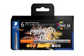 Skrive- og Tegneværktøjer - Staedtler Brush Pen Pigment Grå&Karamel 6 Stk - 371 C6-4