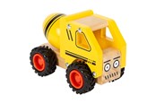 Legetøjsbil - Small Foot - Wooden Cement Truck Yellow - 12286