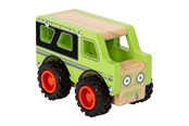 Legetøjsbil - Small Foot - Wooden Off-Road Jeep Green - 12288