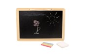 Kreativt Legetøj - Small Foot - Wooden Chalkboard with Colored Crayon - 3497