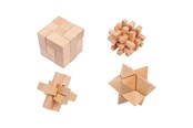 Brætspil - Small Foot - Wooden Brain Puzzles Set of 4 - 2934