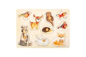 Puslespil - Small Foot - Wooden Stud Puzzle Forest Animals 9p Wood - 11499