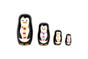 Kreativt Legetøj - Small Foot - Wooden Matryoshka Dolls Penguin Family - 10619
