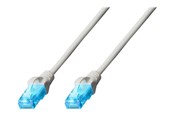 Netværkskabel - DIGITUS patch cable - 25 cm - grey - Grå - 0.25m - DK-1512-0025