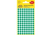Papir, Fotopapir og Etiketter - Avery Farvekodingsdots Ø8 mm, grøn - 3012
