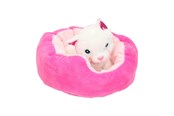 Plys - Toi-Toys Plush dog/cat in Basket - Assorted - 75159Z-kat