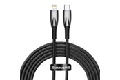 USB kabel - Baseus USB-C cable for Lightning Glimmer Series 20W 2m (Black) - CADH000101