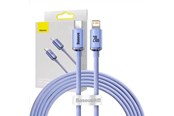 USB kabel - Baseus Crystal cable USB-C to Lightning 20W PD 2m (violet) - CAJY000305
