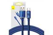 USB kabel - Baseus Crystal Shine cable USB to USB-C 5A100W1.2m (blue) - CAJY000403