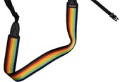 Kameraremme - Polaroid Camera Strap Flat - Rainbow Black - 006055