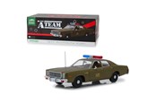 Modelbil - Greenlight 1:18 Scale Diecast for 1977 Plymouth Fury US Army Police Model Car Army Green - 0819725024808
