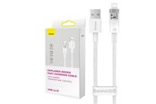 USB kabel - Baseus Fast Charging cable  USB-A to Lightning Explorer Series 2m 2.4A (white) - CATS010102