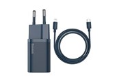 USB kabel - Baseus Super Si Quick Charger 1C 20W with USB-C cable for Lightning 1m (blue) - TZCCSUP-B03
