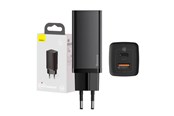 Mobil - Adaptere & Opladere - Baseus Quick Travel Charger  GaN2 Lite USB+C 65W EU (black) - CCGAN2L-B01