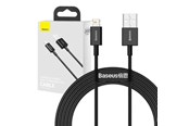 USB kabel - Baseus Superior Series Cable USB to iP 2.4A 2m (black) - BSU2659BLK